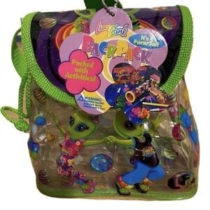 Lisa Frank Alien Backpack ZORBER with Green and Purple
